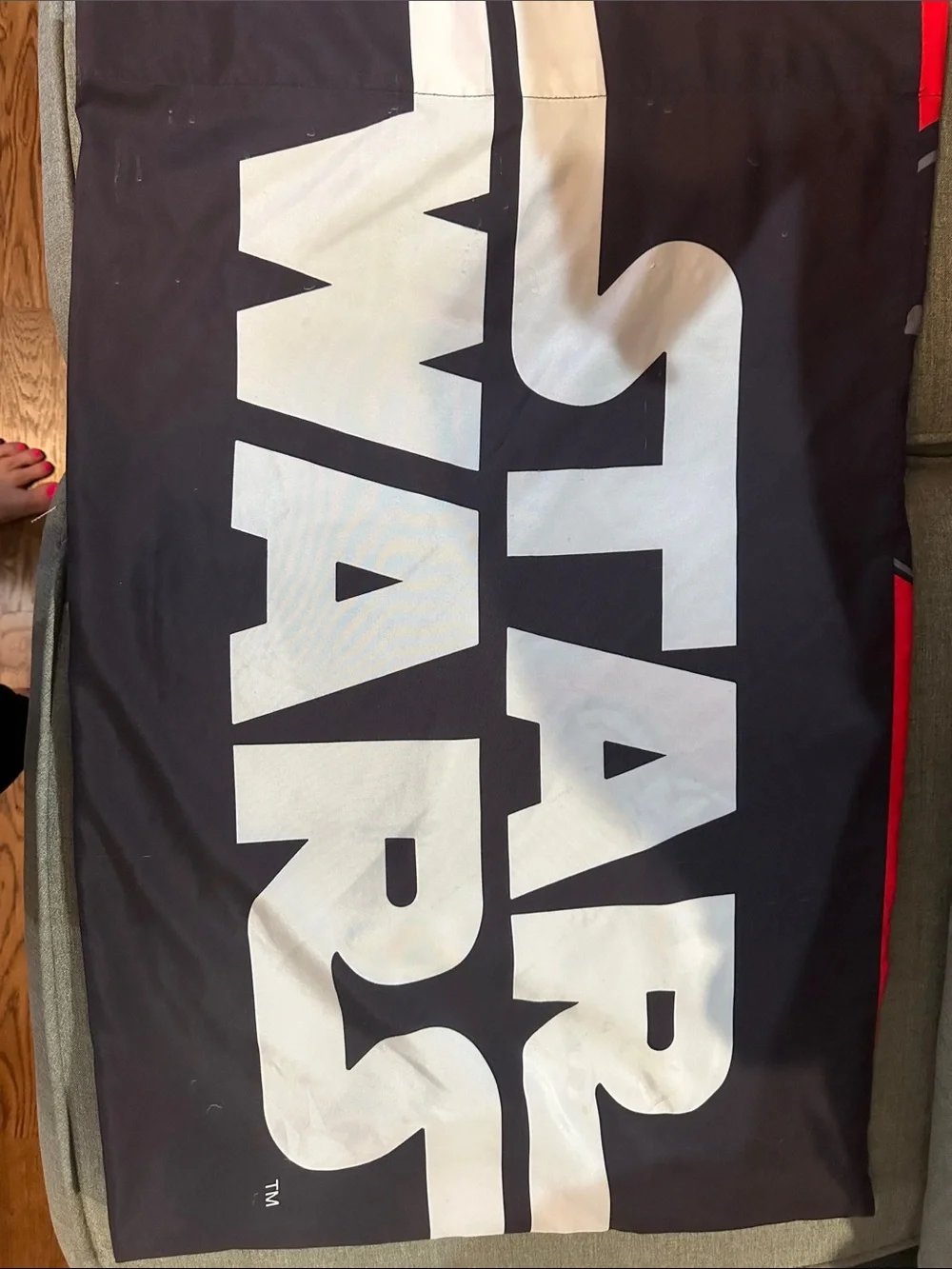 Star Wars Black and White Woven Logo Twin Sheet, Fitted Sheet, Pillow Case